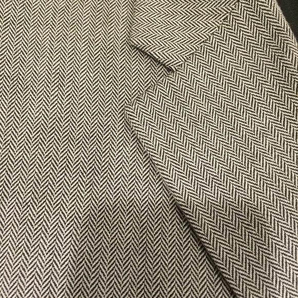 Stafford Sports Coat Gray Herringbone 44L - Picture 4 of 4